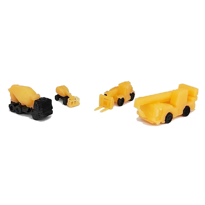 Heavy Truck: Crane/Cherry Picker/Telehandler/Mixer  N Scale