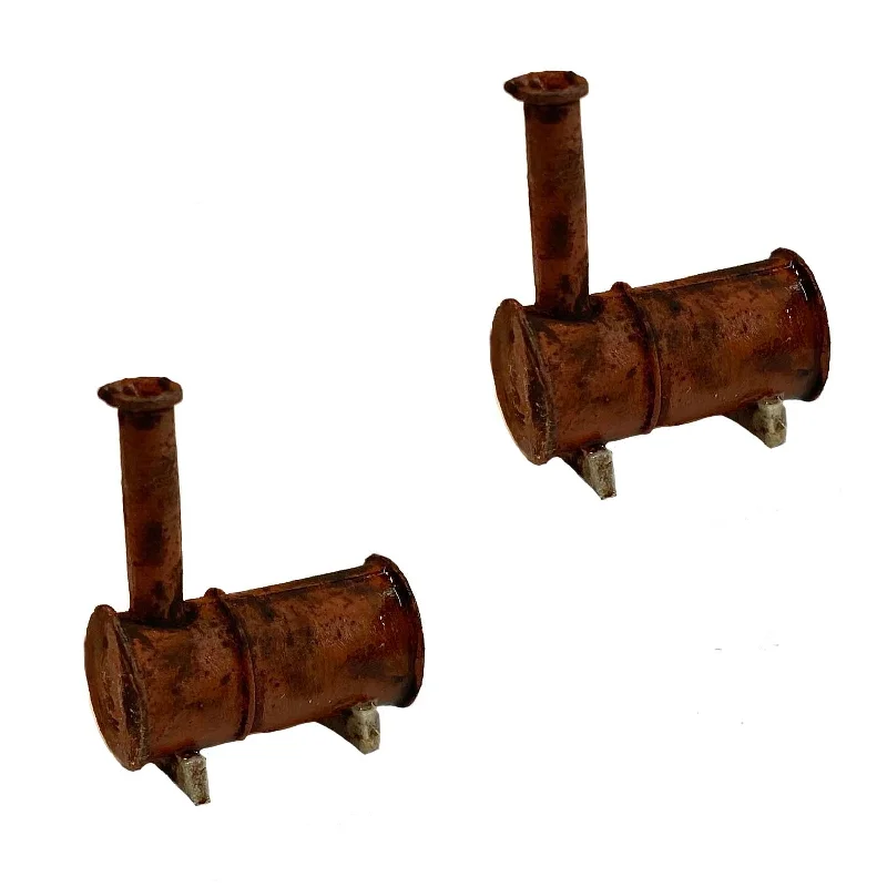 Horizontal Boiler (2) - Metal Detail Part HO Scale