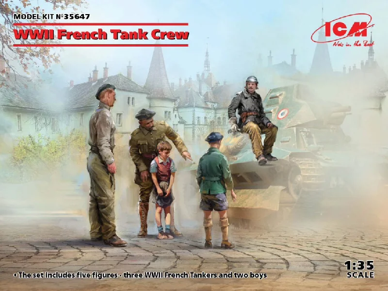 ICM - WWII French Tank Crew (4 figures)