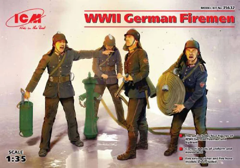 ICM - WWII German Firemen (4 figures) 1/35 scale