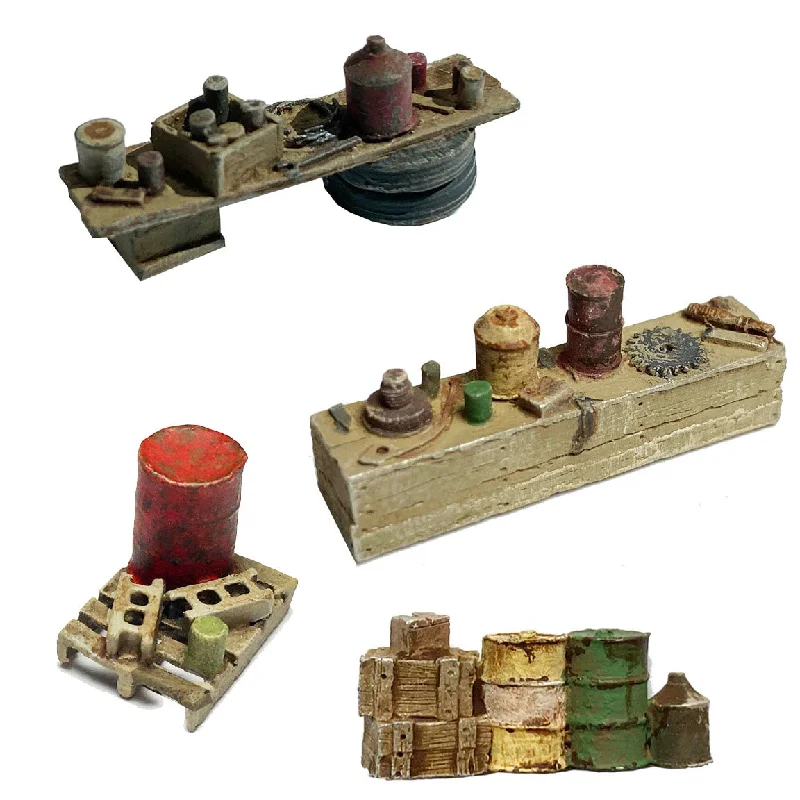 Industrial Junk Set A  - Metal Detail Parts HO Scale