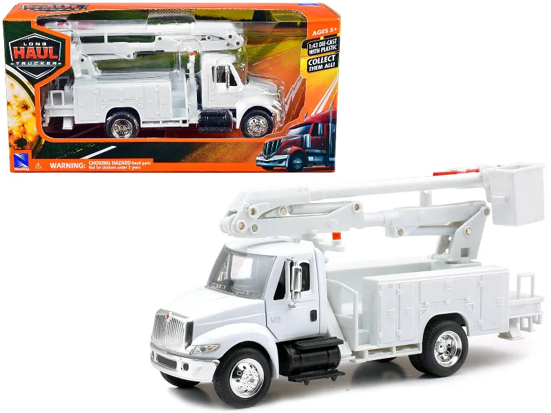 International 4200 Line Maintenance Service Truck White "Long Haul Trucker" Series 1/43 Diecast Model by New Ray International 4200 Line Maintenance Service Truck White "Long Haul Trucker" Series 1/43 Diecast Model by New Ray
