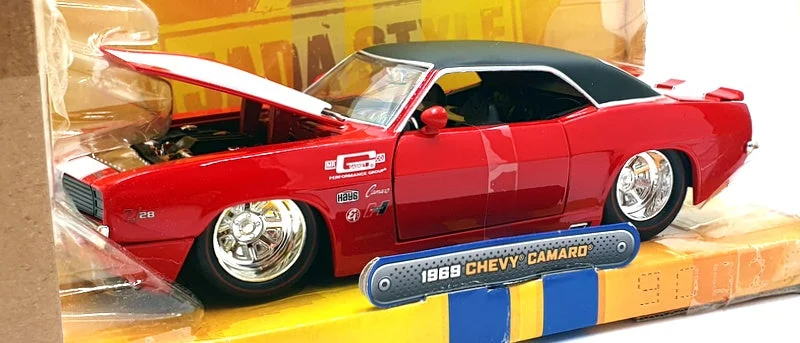 Jada 1/24 Scale Diecast 90020 - 1969 Chevrolet Camaro - Red/Black/White
