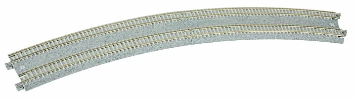 Kato 20-186 N Curved Double Concrete Tie Superelevated Track Radius 22.5-Degree Easements, 1Lft & 1Rt Kato 20-186 N Curved Double Concrete Tie Superelevated Track Radius 22.5-Degree Easements, 1Lft & 1Rt