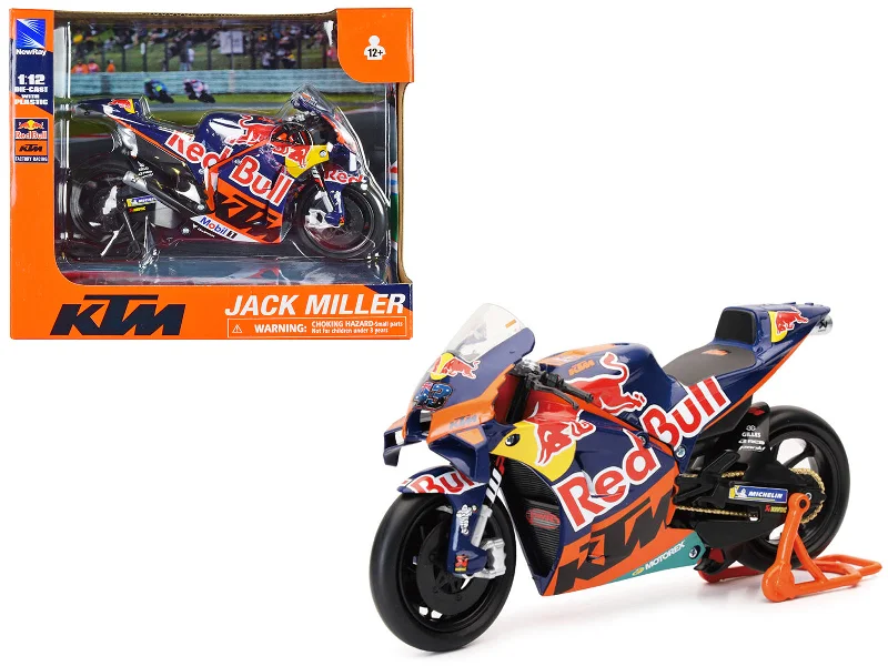 KTM RC16 Motorcycle #43 Jack Miller "Red Bull KTM Factory Racing" MotoGP World Championship (2023) 1/12 Diecast Model by New Ray KTM RC16 Motorcycle #43 Jack Miller "Red Bull KTM Factory Racing" MotoGP World Championship (2023) 1/12 Diecast Model by New Ray