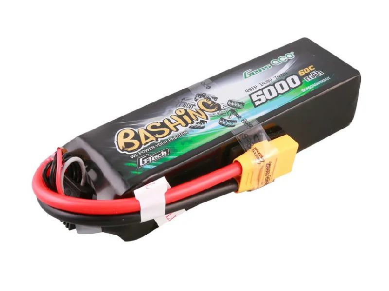 Gens Ace Li-Po Car G-Tech 4S 14.8V 5000Mah 60C Bashing With Xt90 O-GTC4S5000-60X9