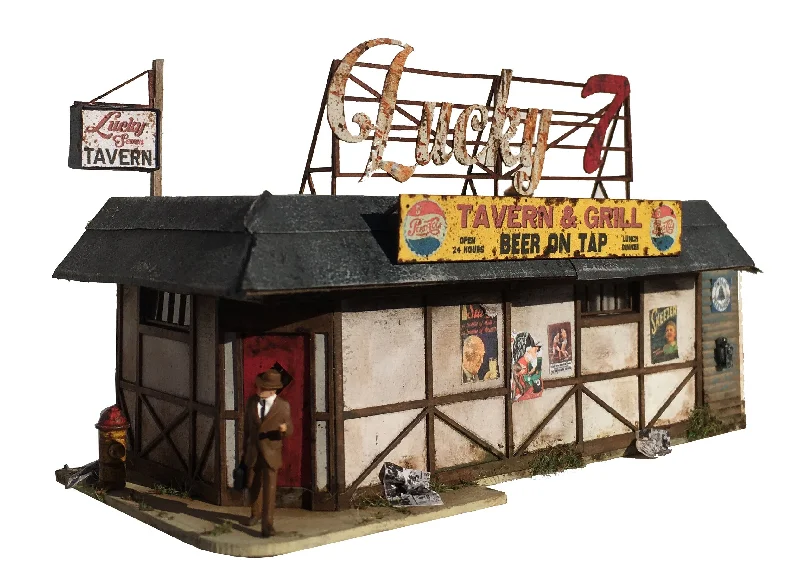 Lucky Seven Tavern- HO Scale Kit