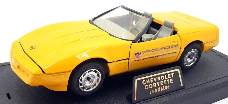 Majorette 1/24 Scale Diecast 4204 - Chevrolet Corvette Roadster - Yellow