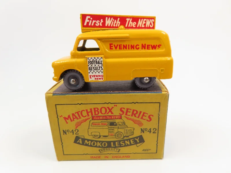 Matchbox No.42 Bedford Evening News Van, Very Near Mint/Boxed!