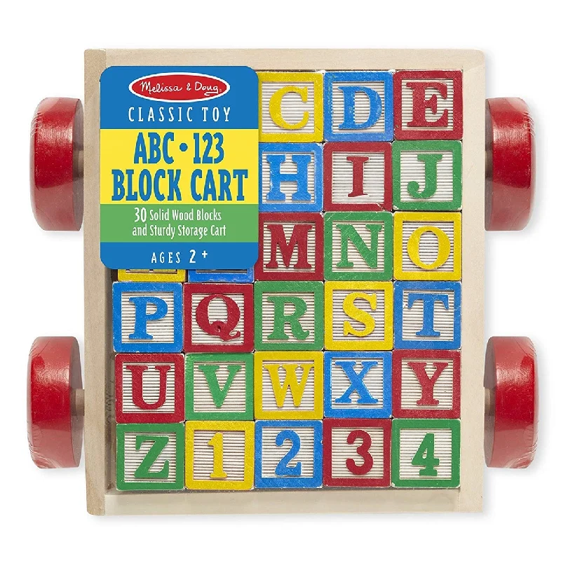 Educational toys for teaching e - learning basics Melissa & Doug - ABC 123 Block Cart Educational toys for teaching e - learning basics Melissa & Doug - ABC 123 Block Cart