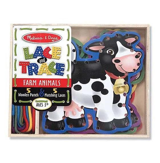 Educational toys for teaching logic and reasoning Melissa & Doug - Lace and Trace - Farm Animals Educational toys for teaching logic and reasoning Melissa & Doug - Lace and Trace - Farm Animals