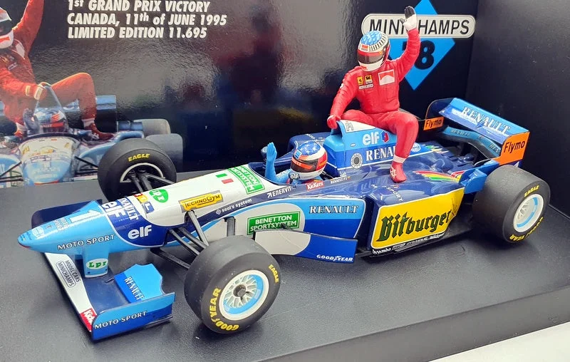 Minichamps 1/18 scale 181 952701 M. Schumacher taxi Jean Alesi 1st victory 95
