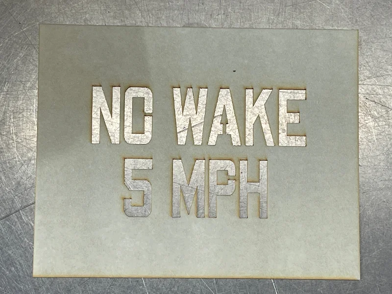 NO WAKE   STENCIL - HO SCALE