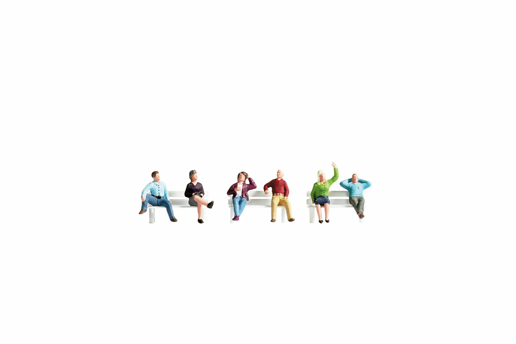 Noch 15540 HO/OO Gauge Seated People (6) Figure Set
