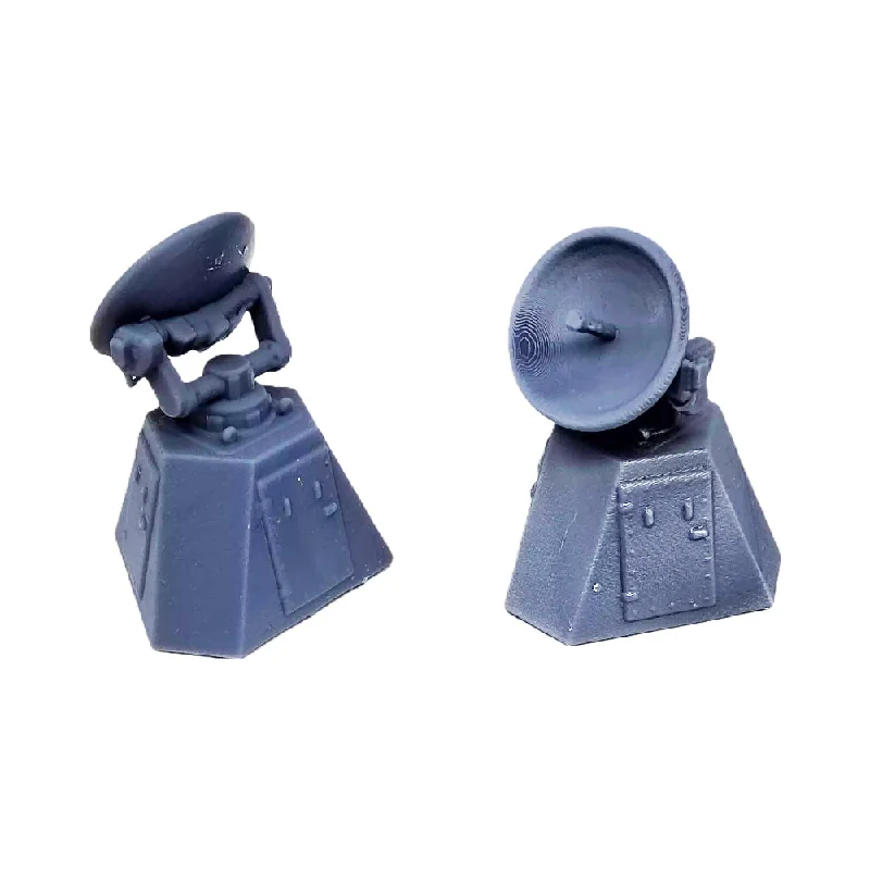 Outland Models Railway Scenery Parabolic Antenna w Control Room x2 1:87 HO Scale
