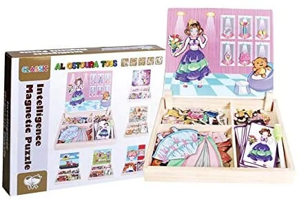 Educational toys for teaching civil engineering​ Princess intelligence magnetic Puzzle