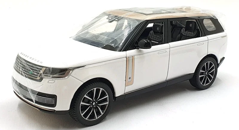 QY Toys 1/24 Scale Q2005B - Land Rover Range Rover SV2002 - White/Champagne