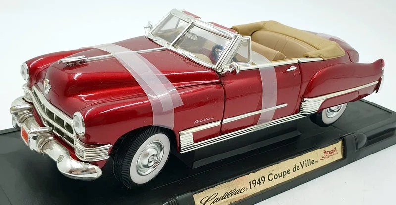 Road Signature 1/18 Scale Diecast 92308 - 1949 Cadillac Coupe De Ville - Red