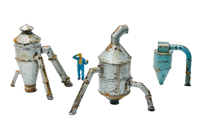 Roof Top Dust Collectors  - Resin Detail Part HO Scale
