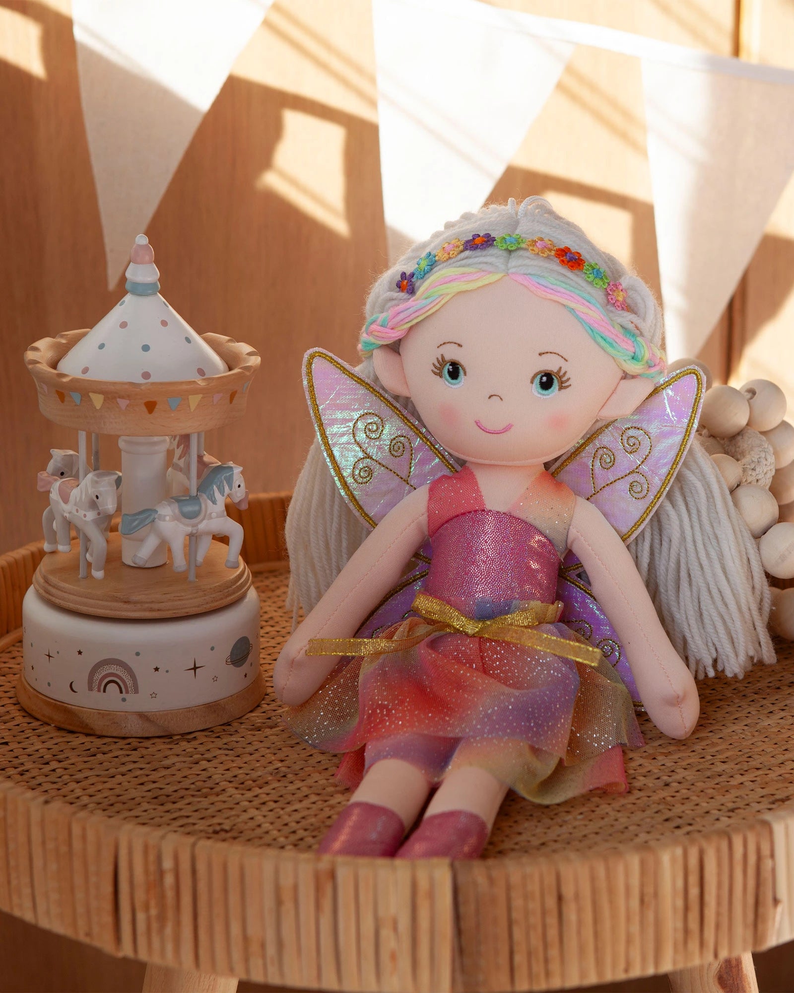 Soft - bodied dolls with removable clothing and accessories Freya Lane Rosebud Fairy Soft - bodied dolls with removable clothing and accessories Freya Lane Rosebud Fairy