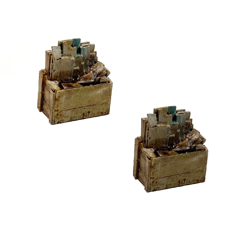 Scrap Bins(2) - Metal Detail Part HO Scale