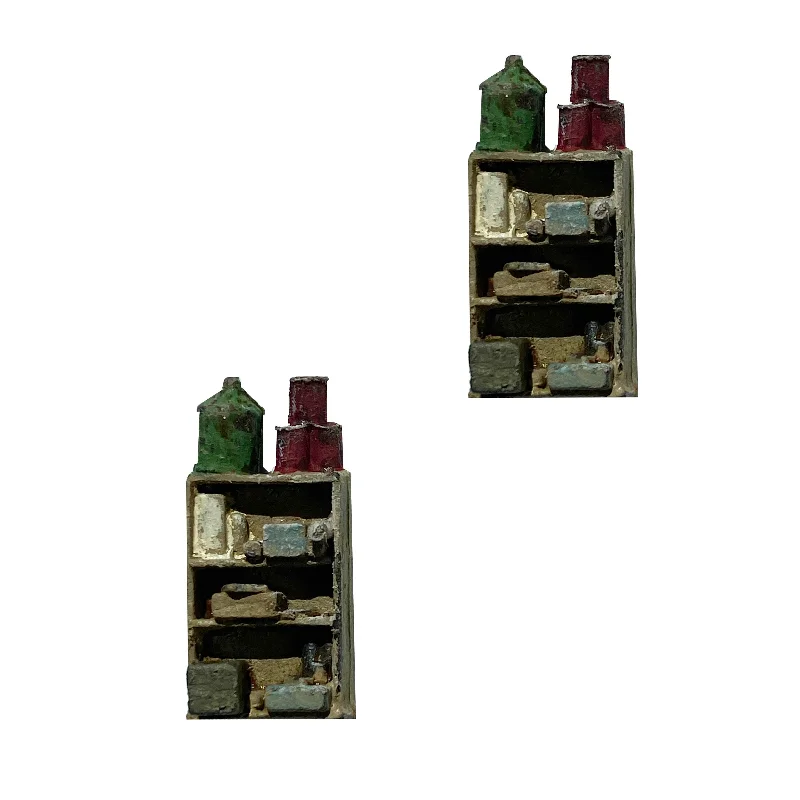 Shelf w/ Junk (2) - Metal Detail Part HO Scale