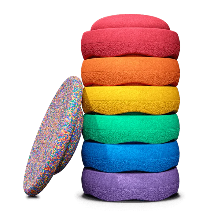 Outdoor toys for art - loving kids like sidewalk chalk sets Stapelstein® Balance and Stepping Stone Set Outdoor toys for art - loving kids like sidewalk chalk sets Stapelstein® Balance and Stepping Stone Set