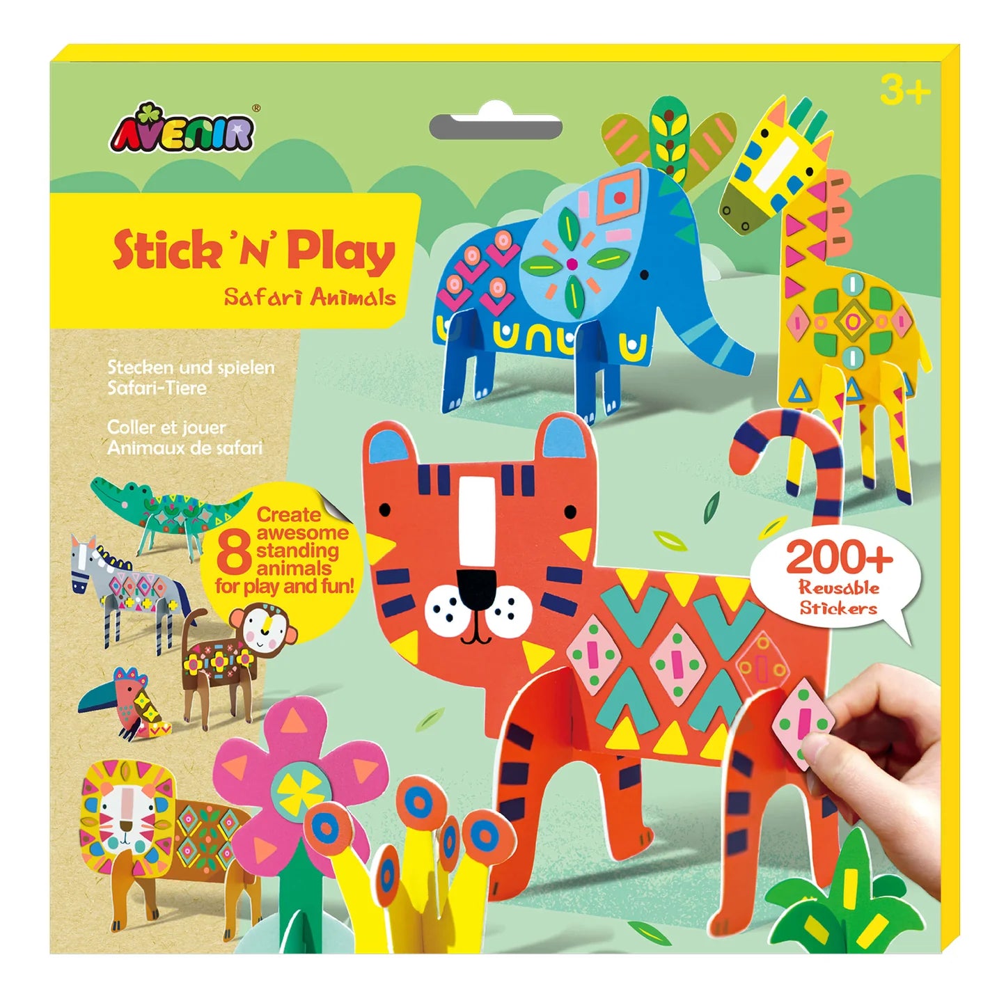 Educational toys for teaching blockchain technology​ Stick n Play Safari Animals