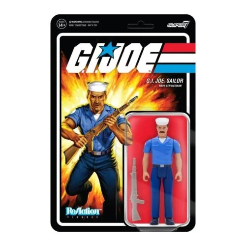 Super7 G.I.JOE Blueshirt Mustache (Tan) ReAction Figure
