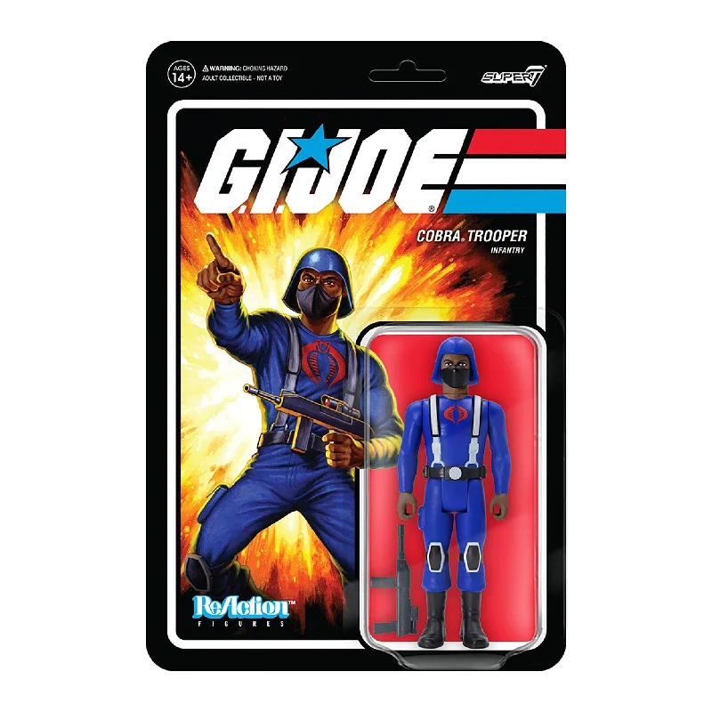Super7 G.I. JOE Cobra Trooper Y-BACK (Brown) ReAction Figure
