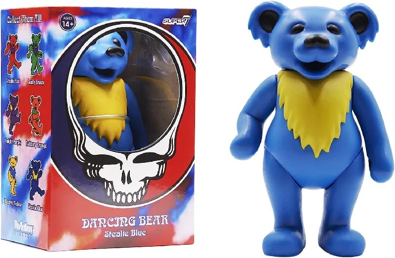Super7 Grateful Dead Dancing Bear ReAction Figure - Blue