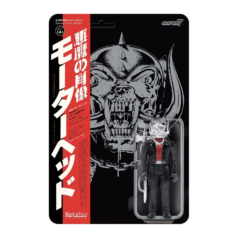Super7 Motorhead Warpig Japanese Chrome Variant ReAction Figure
