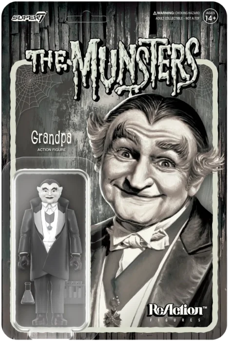 Super7 Munsters Grandpa Greyscale ReAction Figure