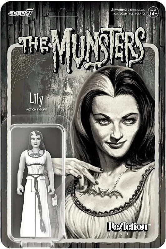 Super7 Munsters Lily Greyscale ReAction Figure