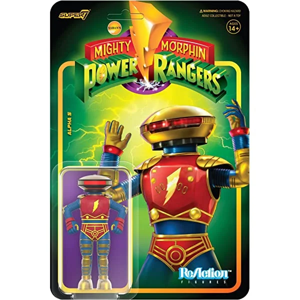 Super7 Power Rangers Alpha 5 ReAction Figure