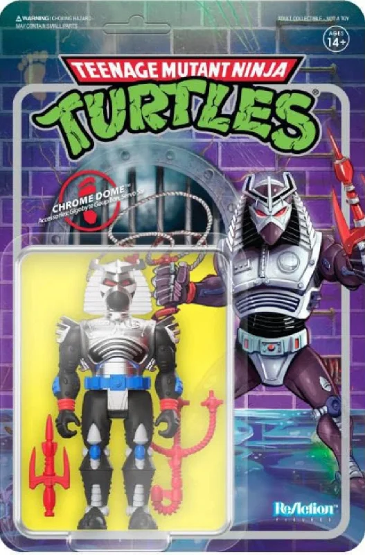 Super7 Teenage Mutant Ninja Turtles Chrome Dome ReAction Figure