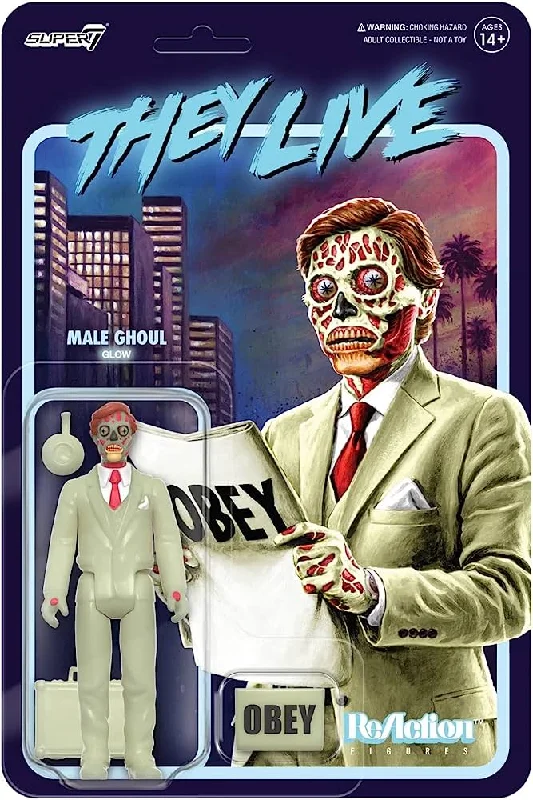 Super7 They Live Male Ghoul GITD ReAction Figure