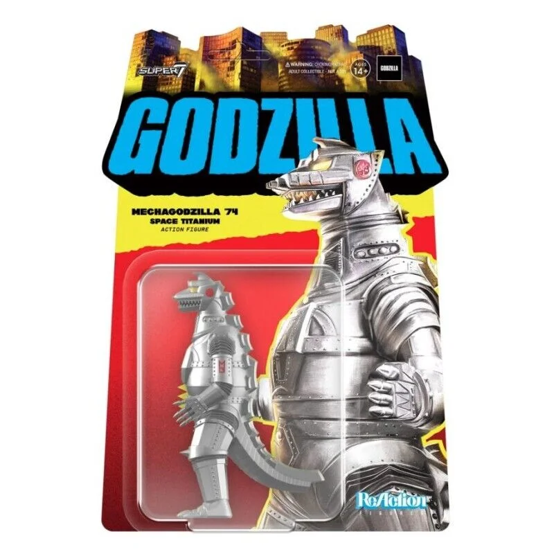 Super7 TOHO W3 - 1974 Mechagodzilla (Metallic) ReAction Figure