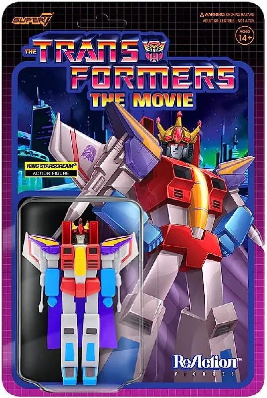 Super7 Transformers The Movie King Starscream ReAction Figure