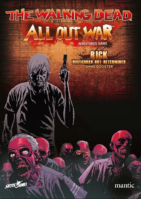 The Walking Dead Mantic 28mm wargaming Rick, Disfigured but Determined Booster