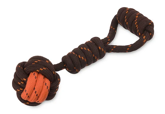 Outdoor toys for treehouse play like climbing ropes​ Tug Ball Rope Toy