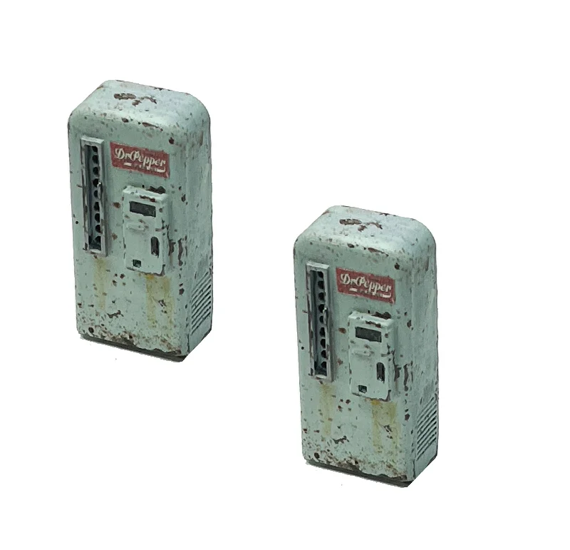Vintage Soda Machine (2)-  Resin Detail Part O Scale