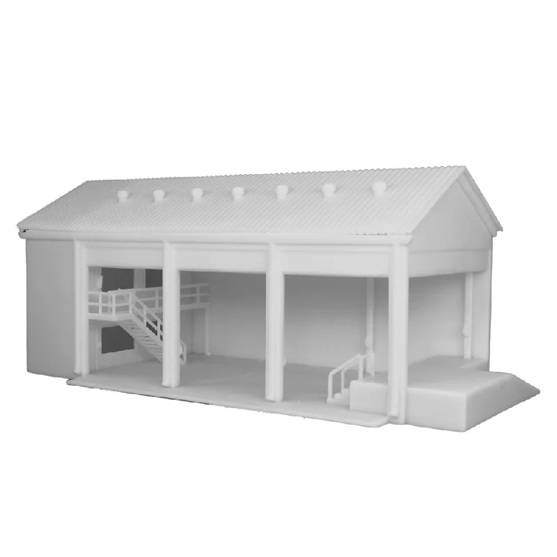 Warehouse Loading Dock w Accessories 1:87 HO Scale