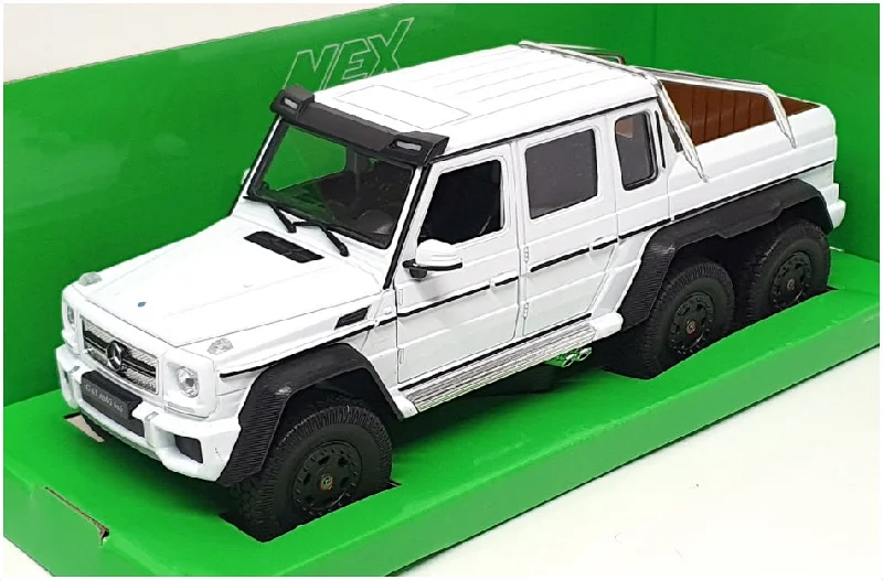 Welly NEX 1/24 Scale 24061W - Mercedes Benz G 63 AMG 6x6 - White