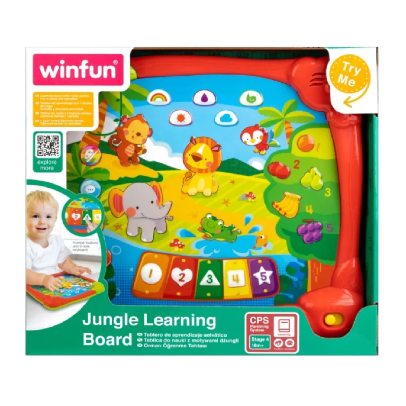 Educational toys for summer learning to prevent brain drain Winfun Jungle Learning Board Educational toys for summer learning to prevent brain drain Winfun Jungle Learning Board
