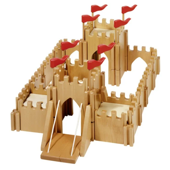 Dolls with train - station - themed accessories for travel - related play Goki Wooden Medieval Castle Dolls with train - station - themed accessories for travel - related play Goki Wooden Medieval Castle