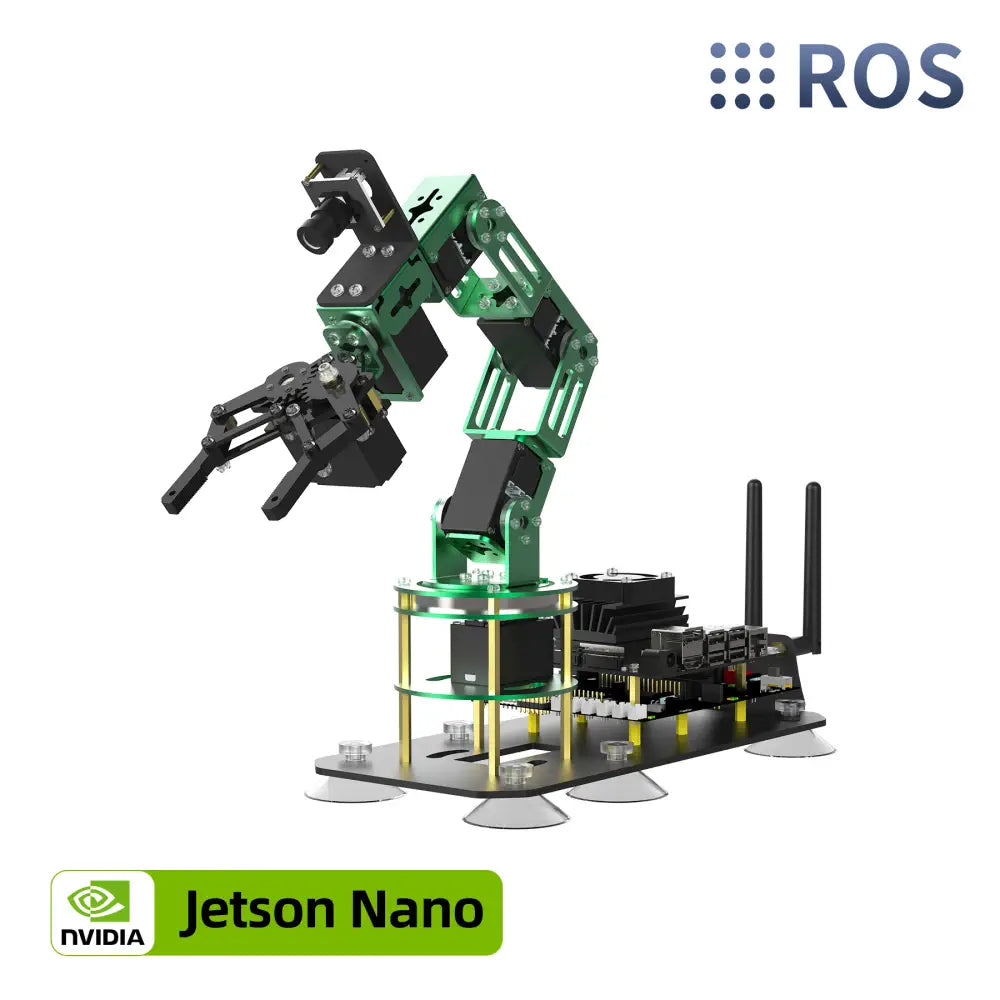 Yahboom 6 DOF AI Vision Robotic Arm w/ ROS & Python Programming for Jetson NANO 4GB (No Jetson NANO SUB Board) Yahboom 6 DOF AI Vision Robotic Arm w/ ROS & Python Programming for Jetson NANO 4GB (No Jetson NANO SUB Board)
