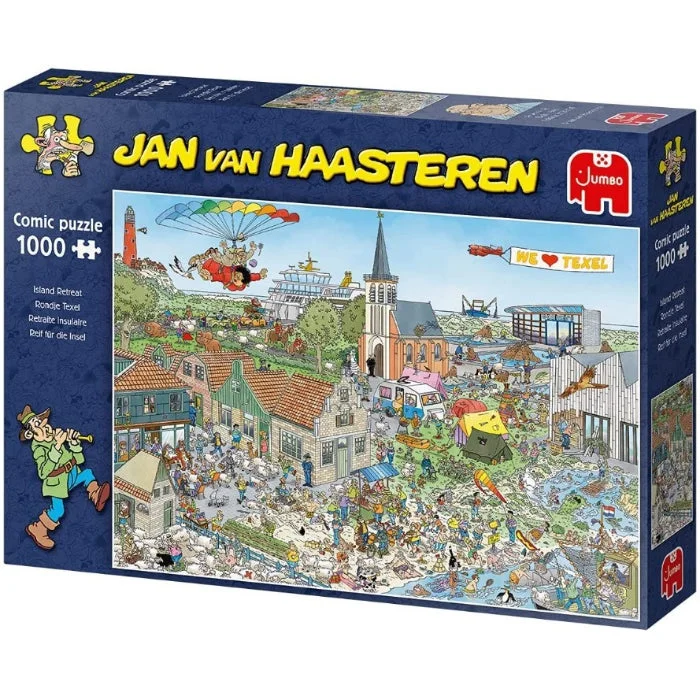 Puzzle books with multiple puzzle types​ 1000pc JVH Island Retreat Jigsaw Puzzle