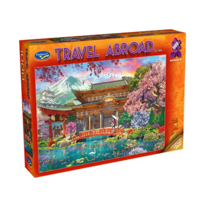 Puzzle - based language - learning games​ 1000pc Travel Abroad 2 Fuji Palace Jigsaw Puzzle