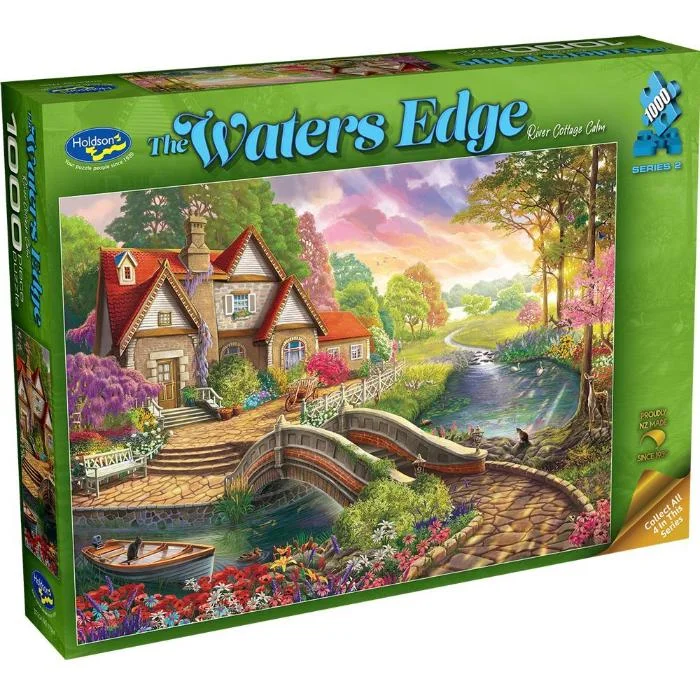 3D puzzles with intricate building elements 1000pc The Waters Edge 2 River Cottage Calm Jigsaw Puzzle 3D puzzles with intricate building elements 1000pc The Waters Edge 2 River Cottage Calm Jigsaw Puzzle